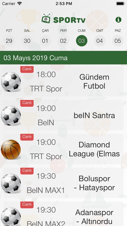 SporTV - Futbol, Basketbol