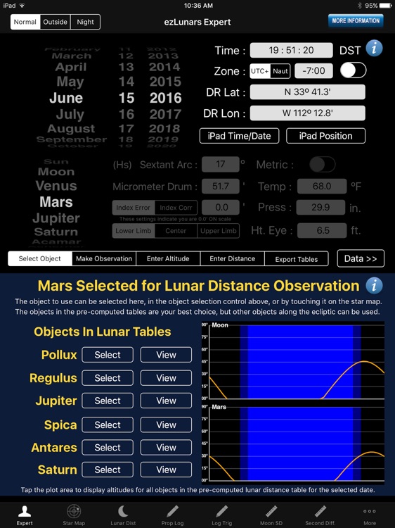 ezLunars Celestial Navigation