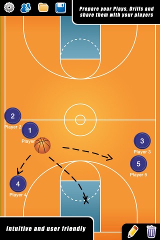 Coach Tactic Board: Basket - náhled