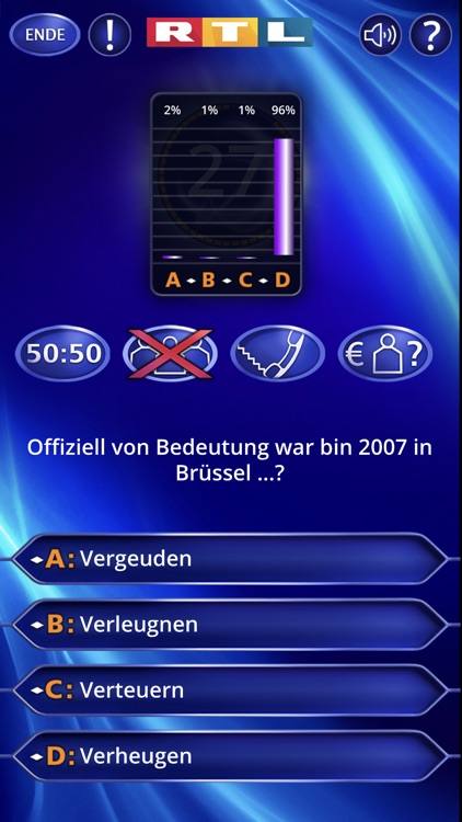 Wer wird Millionär? Training