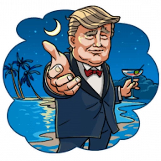 Funny Donald Trump Emoji Icon
