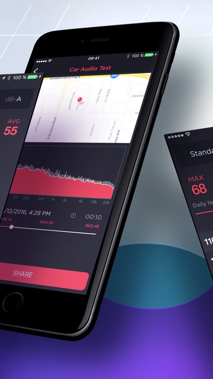Decibel : dB sound level meter