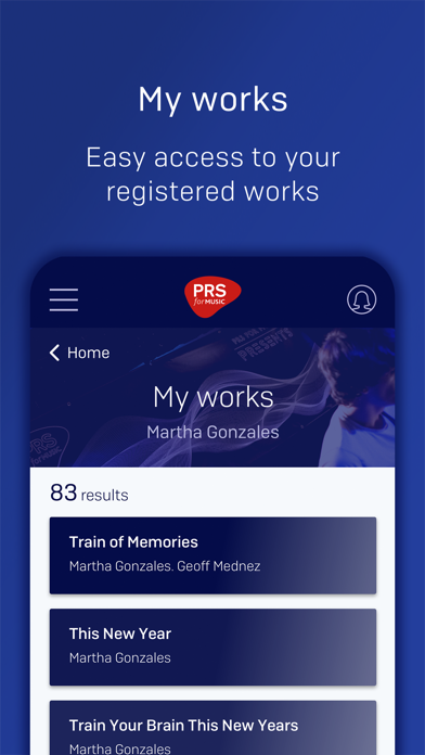 PRS for Music Mobile screenshot 4