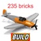 Build aircraft fighter of World War II Messerschmitt BF-109 with bricks of LEGO
