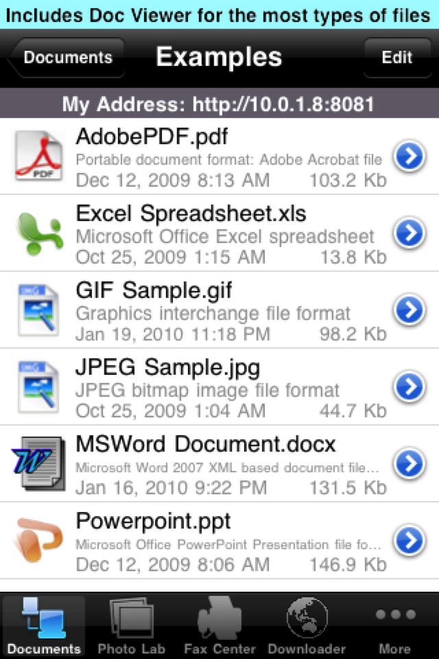 Fax Print Share screenshot 2