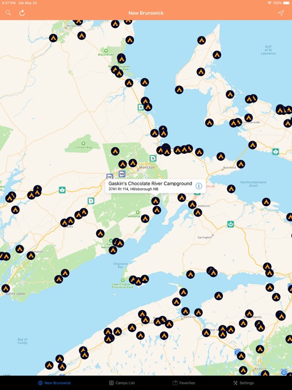 Screenshot #4 pour New Brunswick – Camps RV Parks