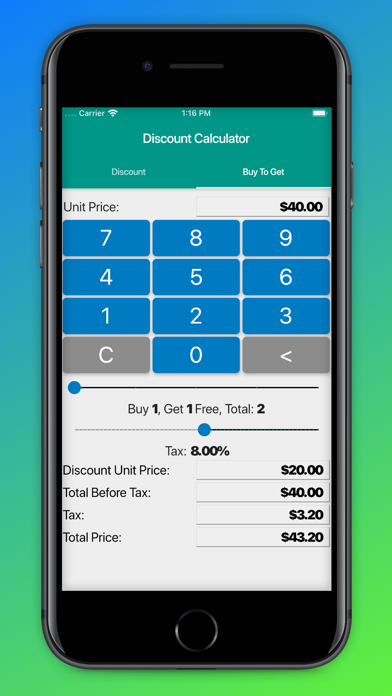 Easy Discount Total Calculator screenshot 2