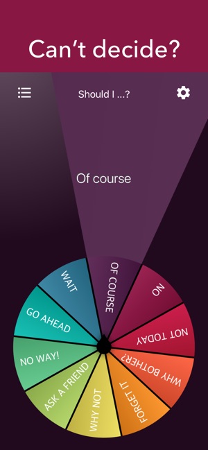 Daily Decision Wheel