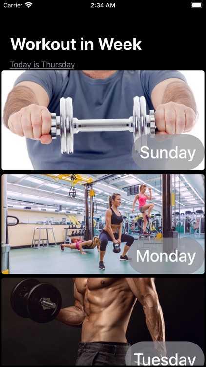 Workout in Week