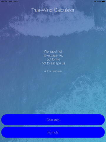 True-Wind Calculator - náhled