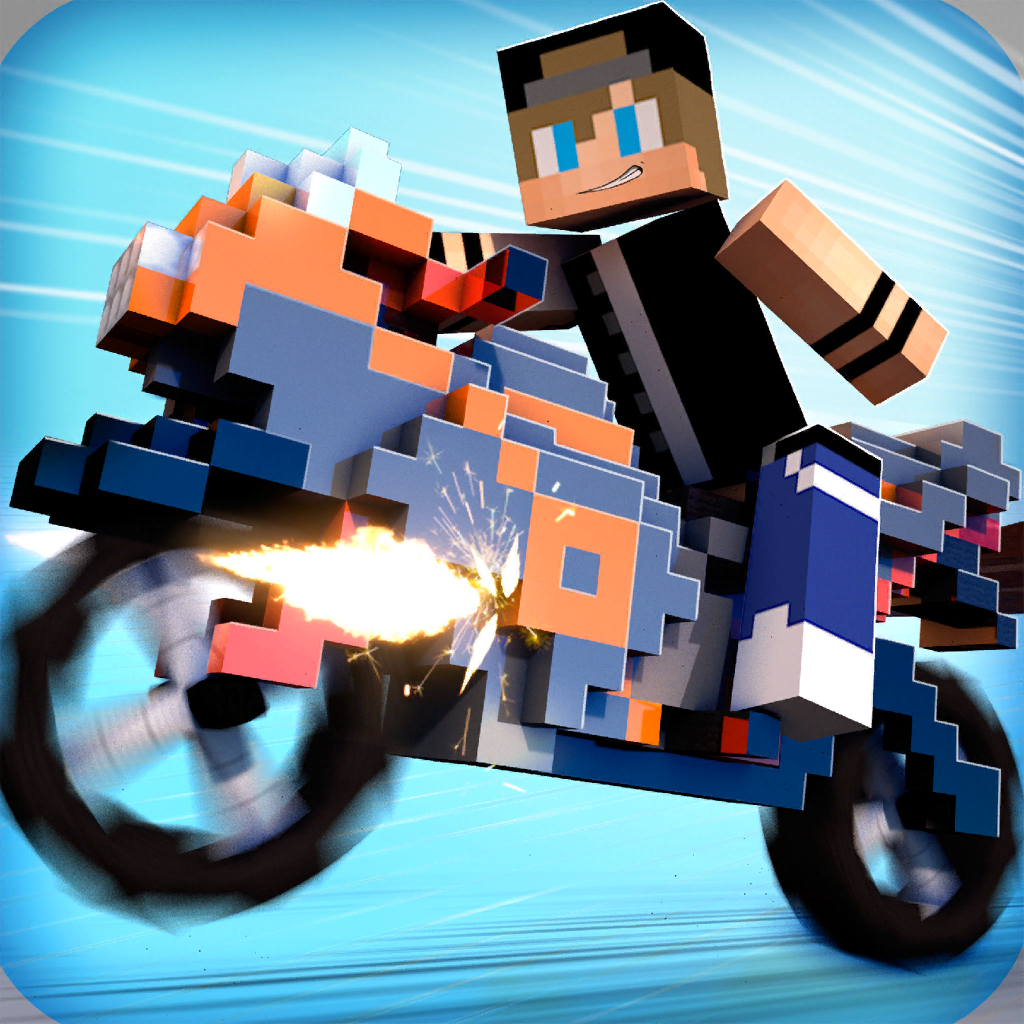 Blocky Motorbikes: Racing GP App Icon