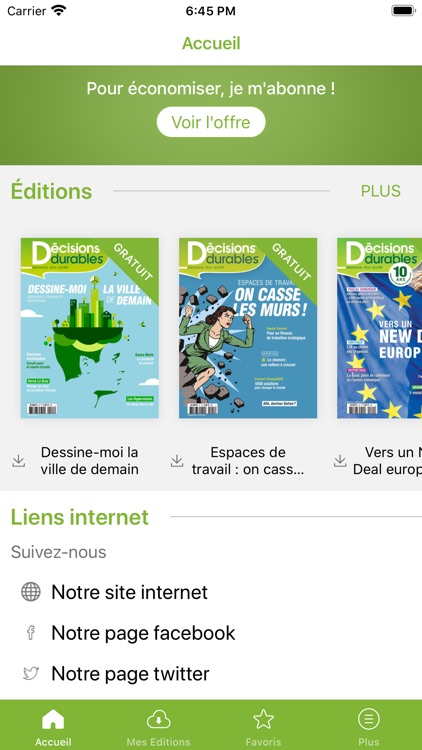 Décisions durables le magazine