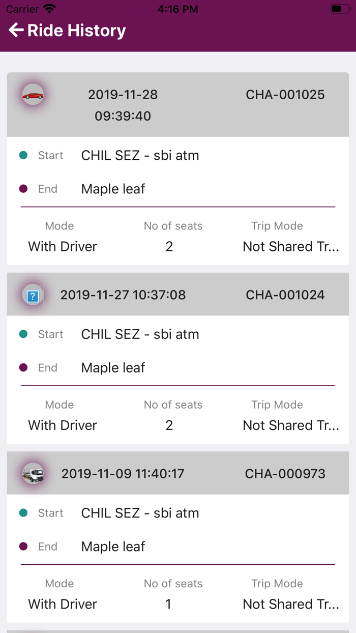 Engineer Vehicle Tracking