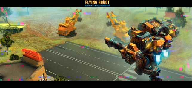 Flying Robot - City Defender(圖4)-速報App