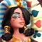 Cleopatra Solitaire TriPeaks is a new view of the classic card game