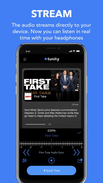 Tunity: Hear any muted TV