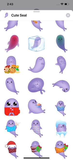 Cute Seal Sticker Pack(圖2)-速報App