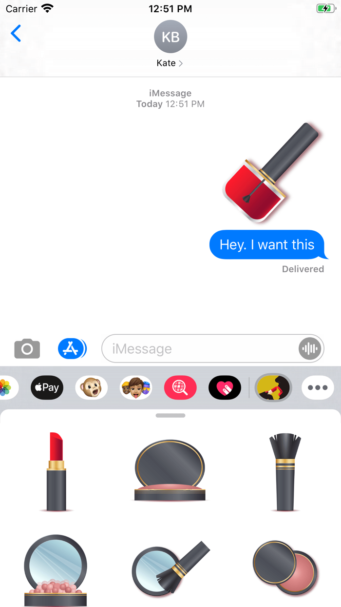 Beauty Lipstick Stickers
