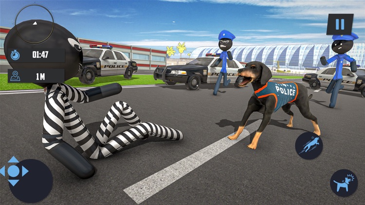 Stickman Police Dog Chase