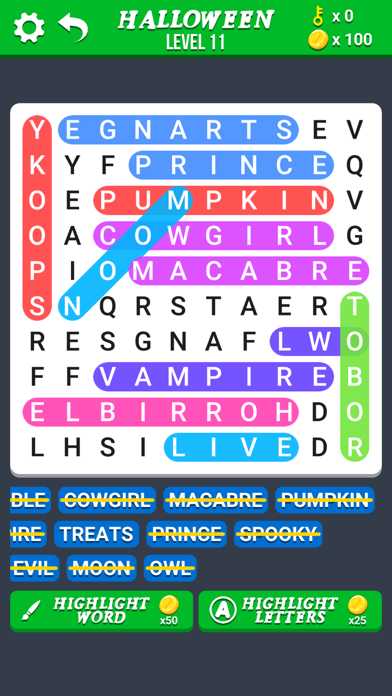 Word Search Games in English screenshot 3