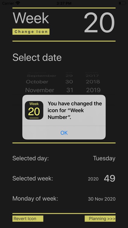 Week Number # screenshot-4