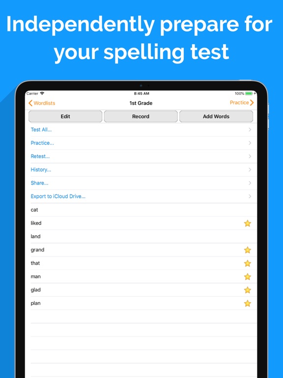 Spelling Notebook Free screenshot