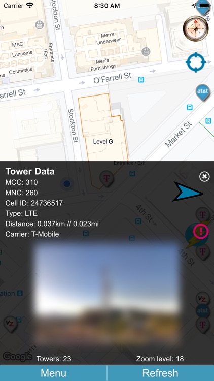 Cellular Network Signal Finder