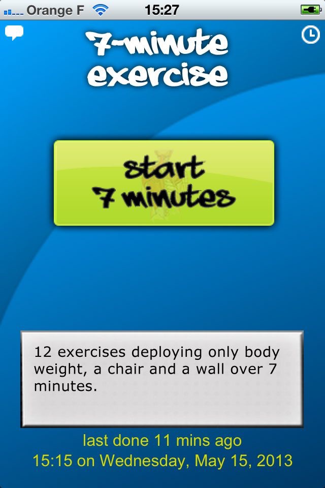 Seven Minutes Exercise screenshot 4