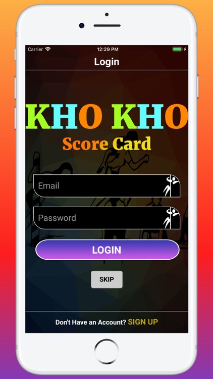 Kho Kho Score Card