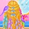 Have you ever played the rainbow braided hairstyle by number games
