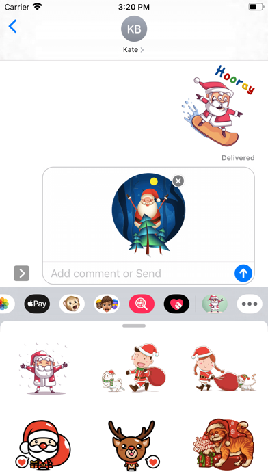 Christmas Eve Santa Stickers screenshot 3