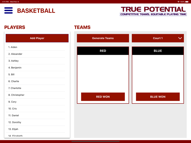 True Potential Team Selector(圖1)-速報App