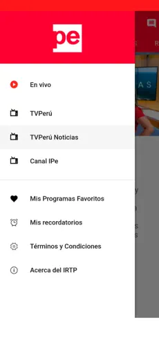 Captura 2 APP TV PERÚ iphone