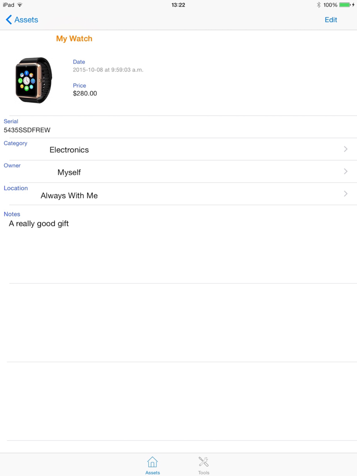 My Home Inventory database