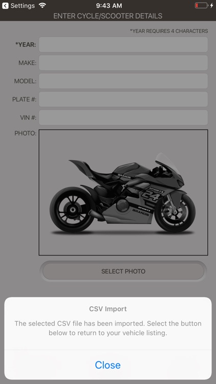 Motorcycle Maintenance Log screenshot-7