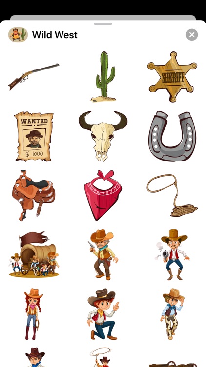 Wild West Stickers - Cowboys