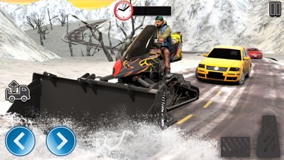 Snow Bike Sledge City Rider 3D screenshot 2