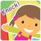 Knock Knock Family is an interactive peek-a-boo game that helps toddlers (ages 1-4 years) learn faces, sounds, shapes, gestures, and simple words