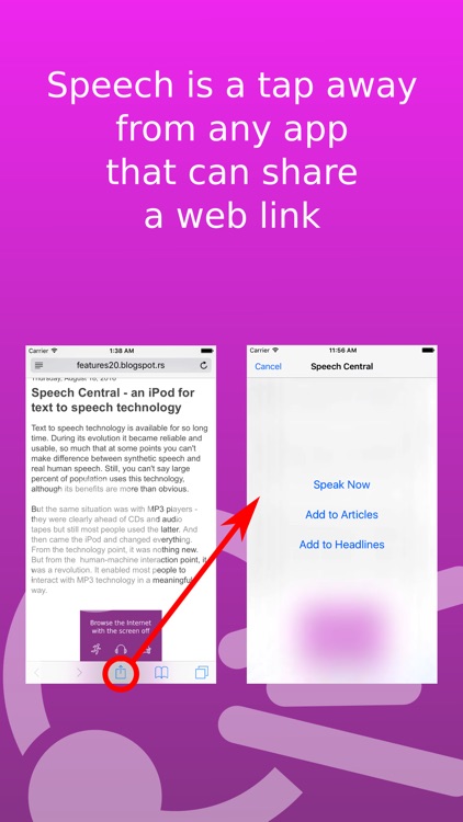 Speech Central: Voice Reader