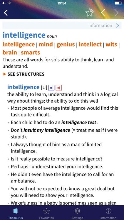 Oxford Learner's Thesaurus screenshot-3