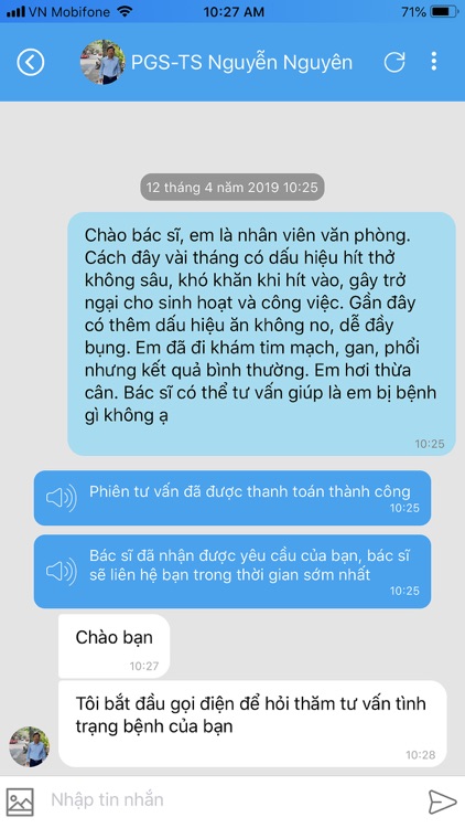 Gọi bác sĩ 24h