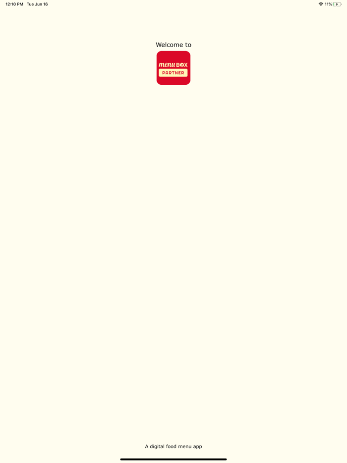 MenuBox - Partner App