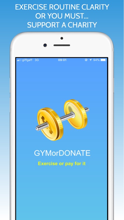 GYMorDONATE Workout Schedule