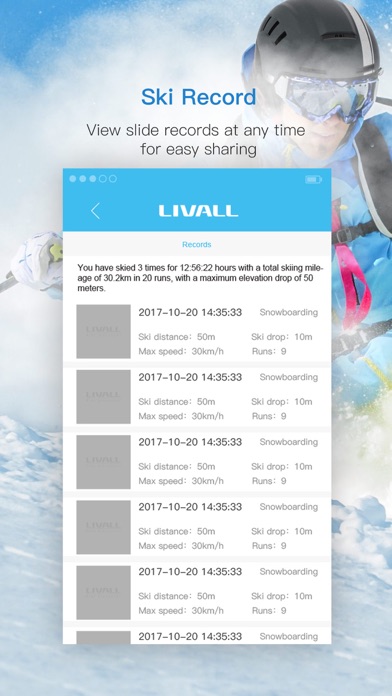 LIVALL Skiing screenshot 4