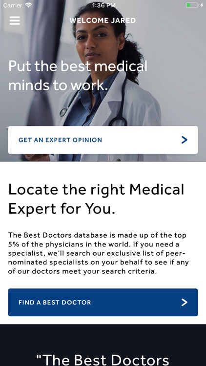 Best Doctors Member App