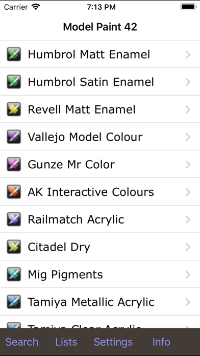 Humbrol Paint Chart Numbers