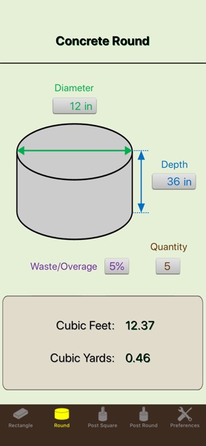 Concrete Calculator Elite(圖2)-速報App