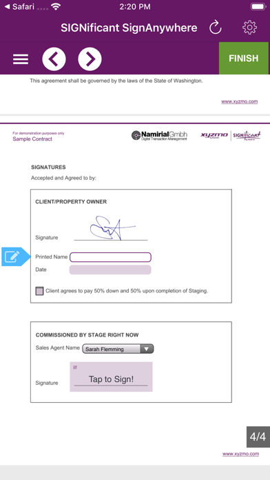 How to cancel & delete SIGNificant SignAnywhere from iphone & ipad 4