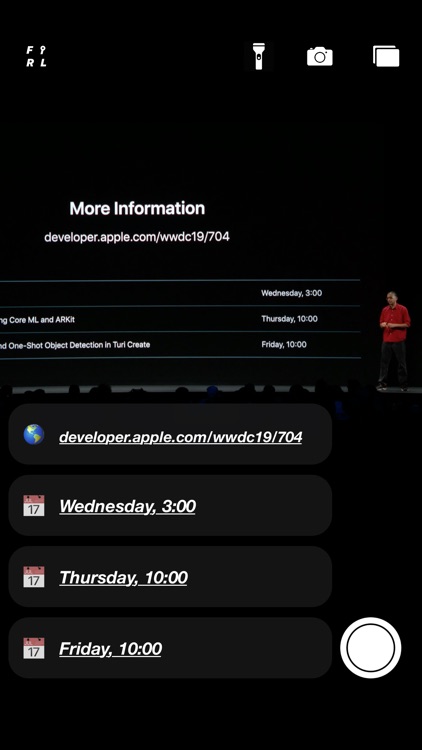FIRL: Text Recognition Cam