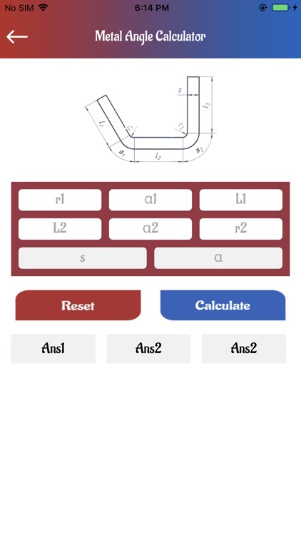 Metal Angle Calculator